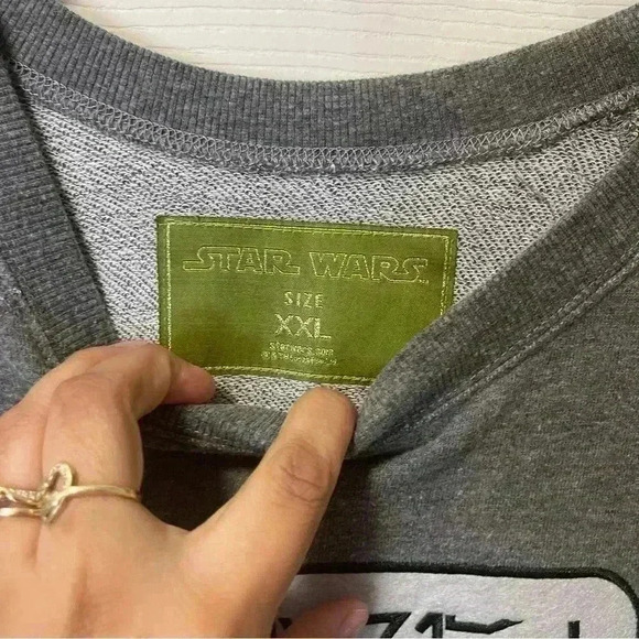 Star Wars Women's Disney Imperial AT-St Patch Slim Fit Sweatshirt Sz 2XL - Picture 3 of 8